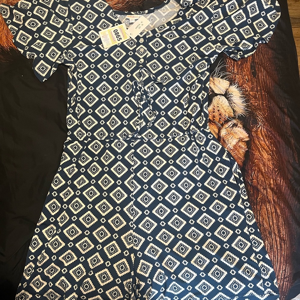 Nice brand new Body suit shorts with tags blue/white